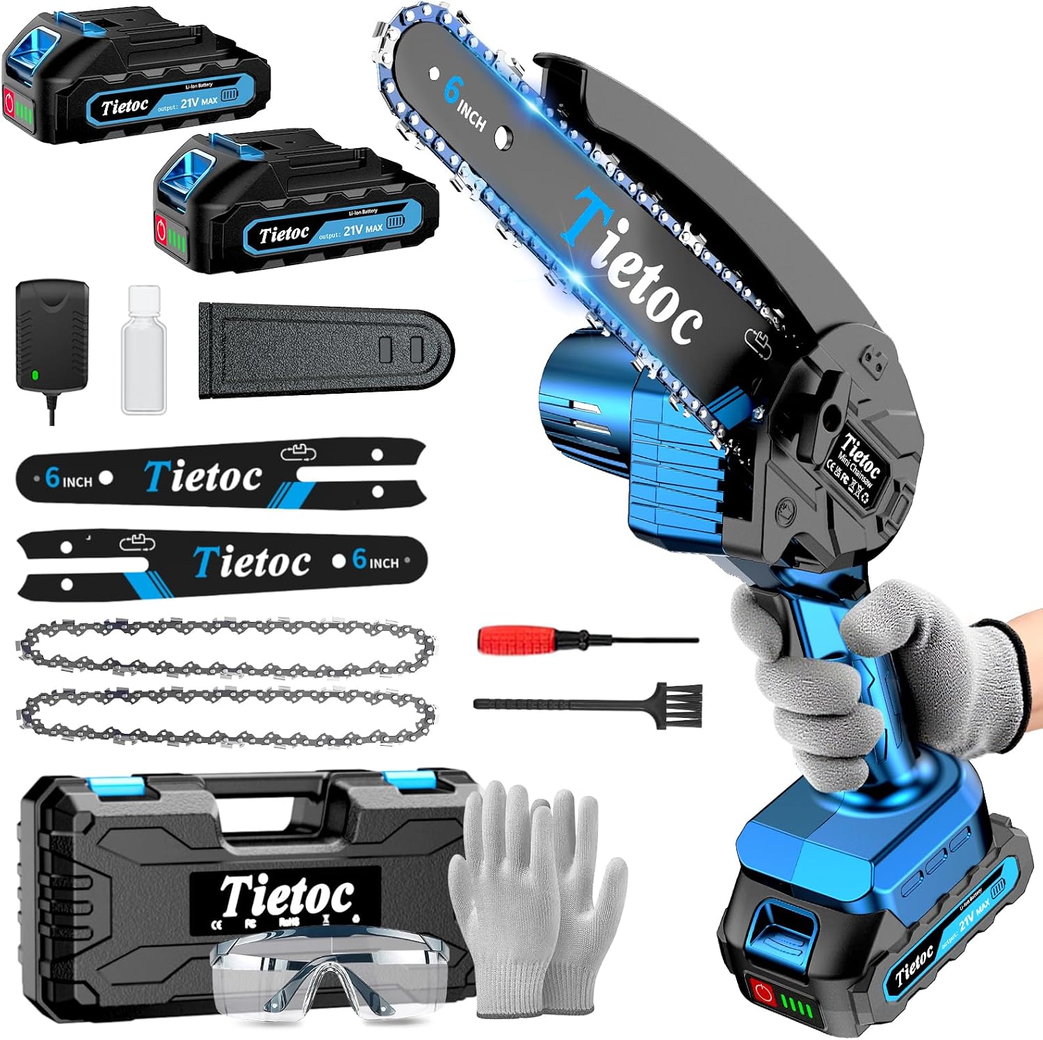 Mini-Kettensäge, 6 Zoll Akku-K – Brushless Angle Grinder Battery Powered Bewertung und Preis