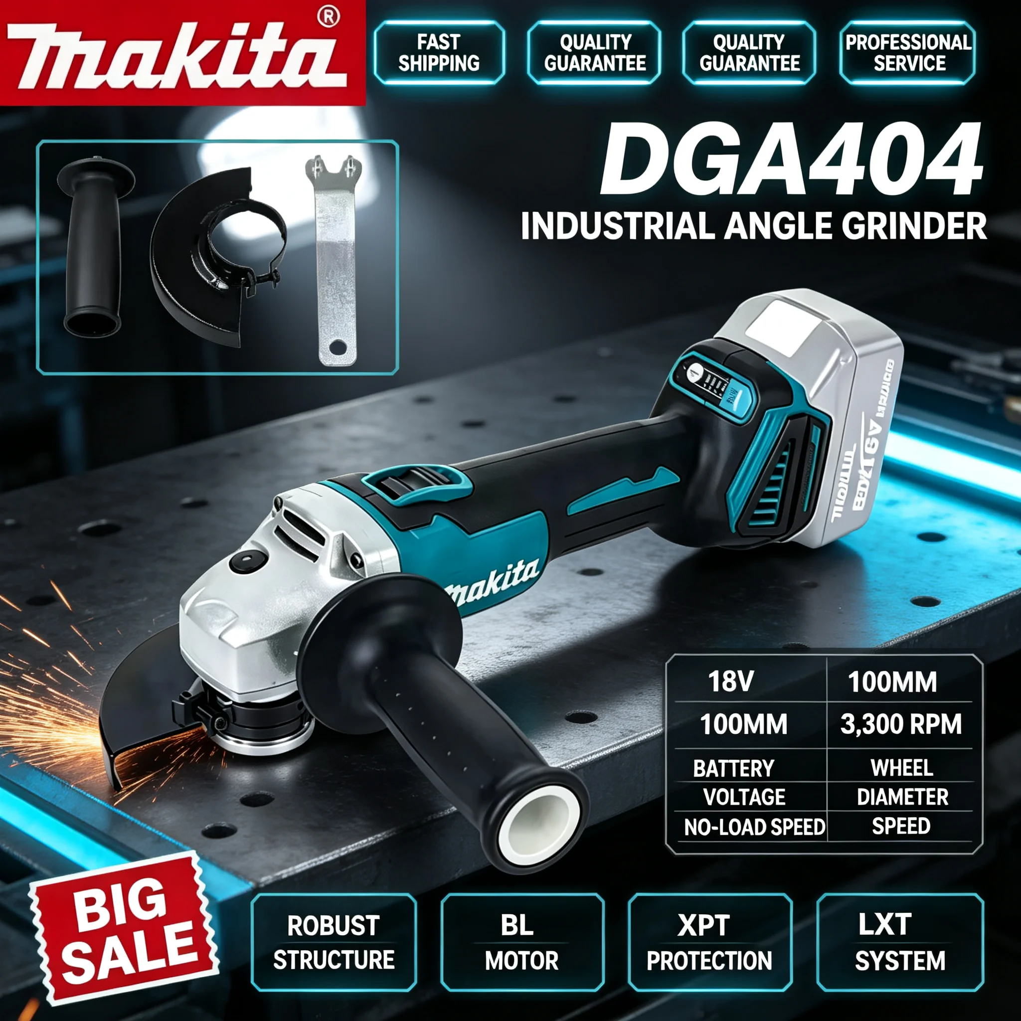 Makita DGA404 Wiederaufladbare – Brushless Angle Grinder Battery Powered Bewertung und Preis