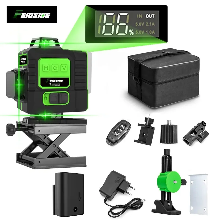 FEIDSIDE 16/12 Linien 4D/3D La – Laser Level 16 Lines 4D Green Bewertung und Preis