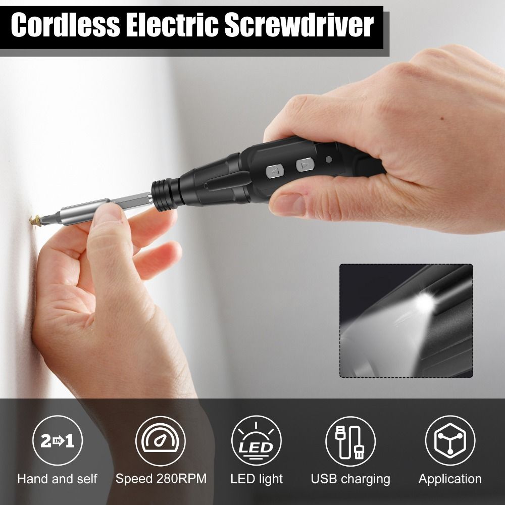 3,6 V Elektroschrauber mit LED – Electric Screwdriver Rechargeable Usb Bewertung und Preis