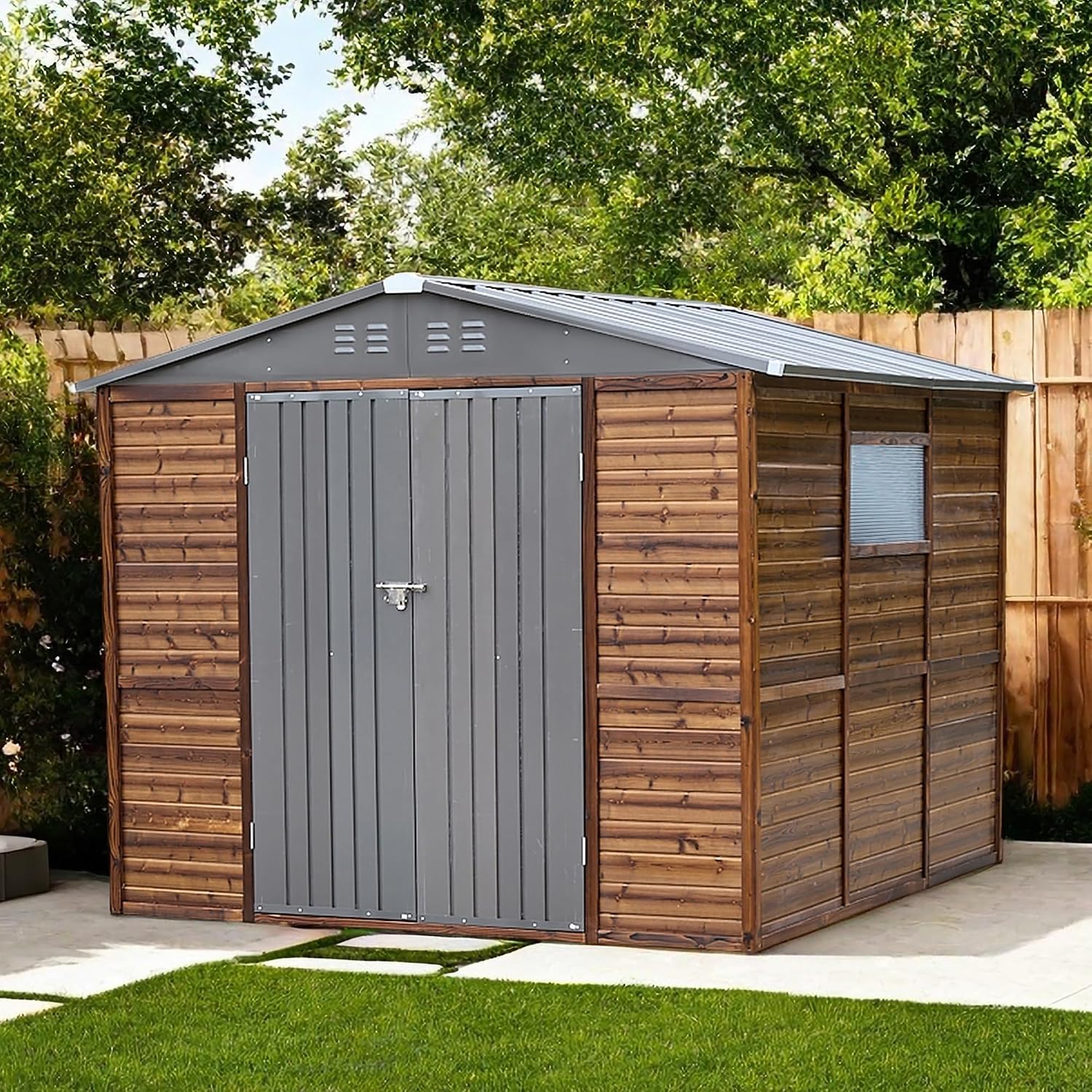 8x8 FT Outdoor Holz- & Metall- – Garden Tools Bewertung und Preis