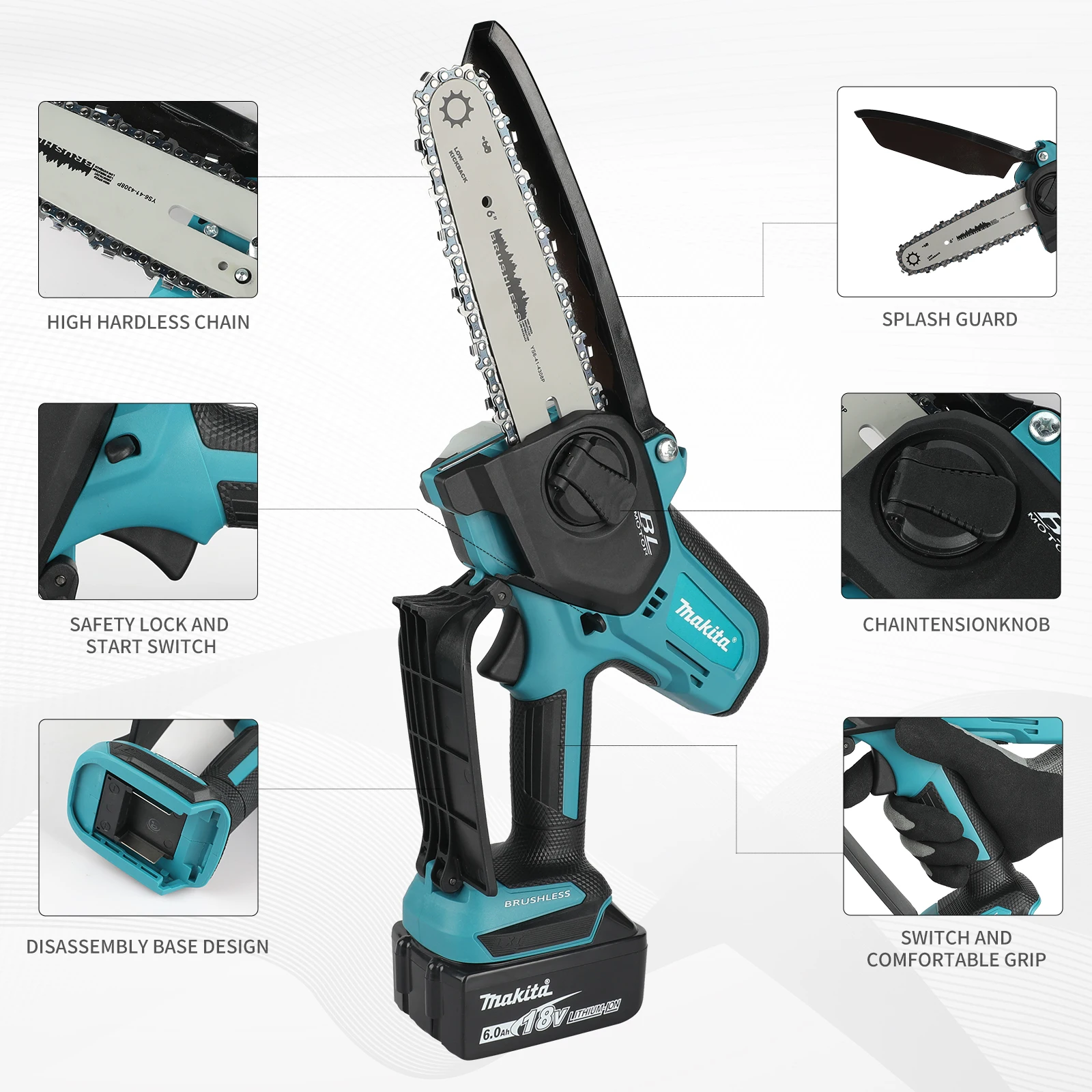 Kabellose Kettensäge für Holza – Mini Electric Chainsaw 6 Inch Bewertung und Preis