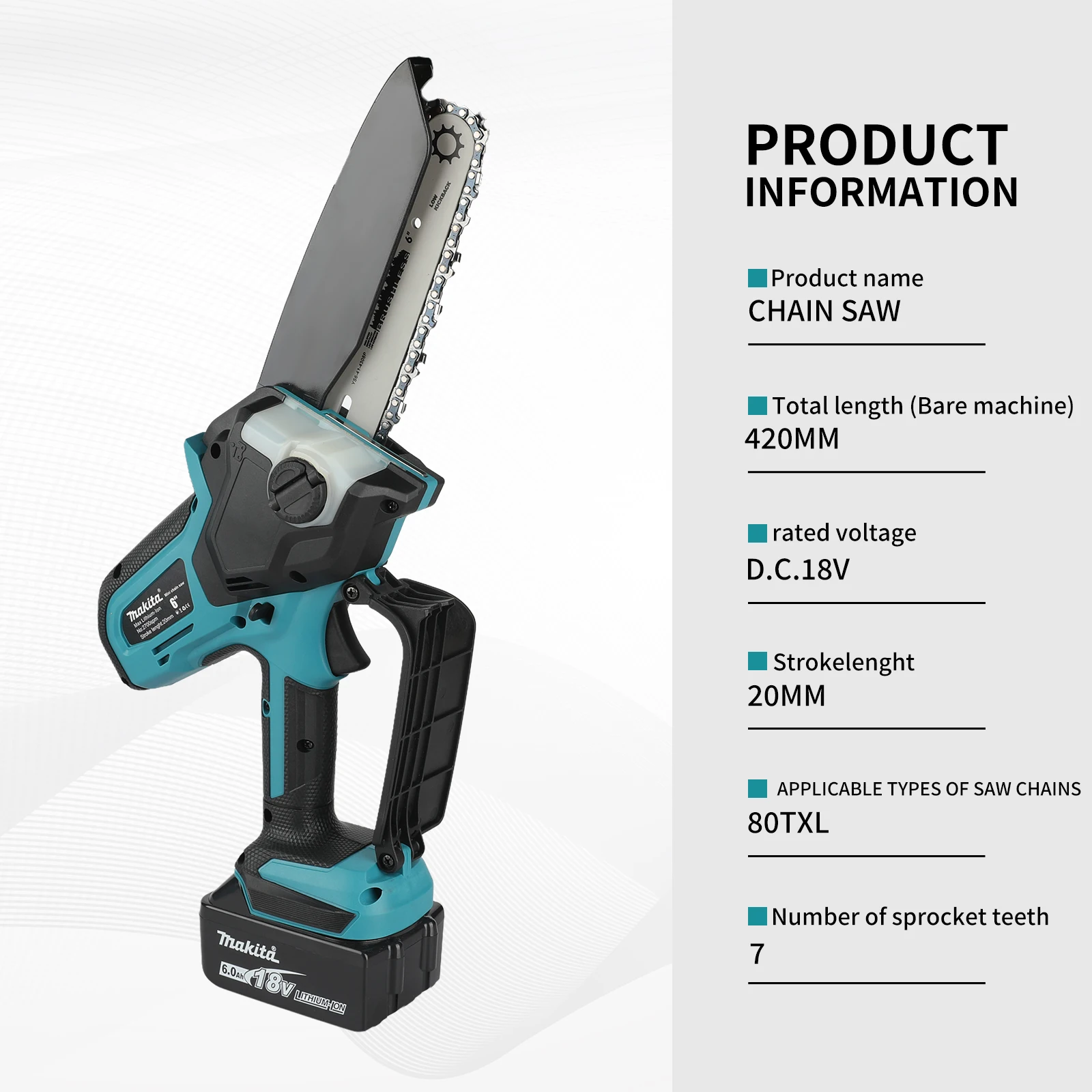 Kabellose Kettensäge für Holza – Mini Electric Chainsaw 6 Inch Bewertung und Preis