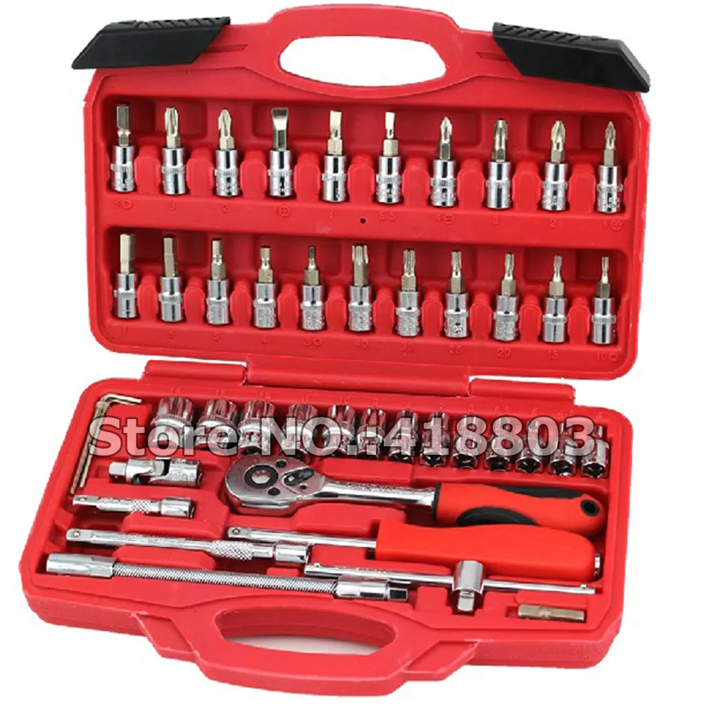 46-teiliger Werkzeugkasten 1/4 – Hand Tools Bewertung und Preis