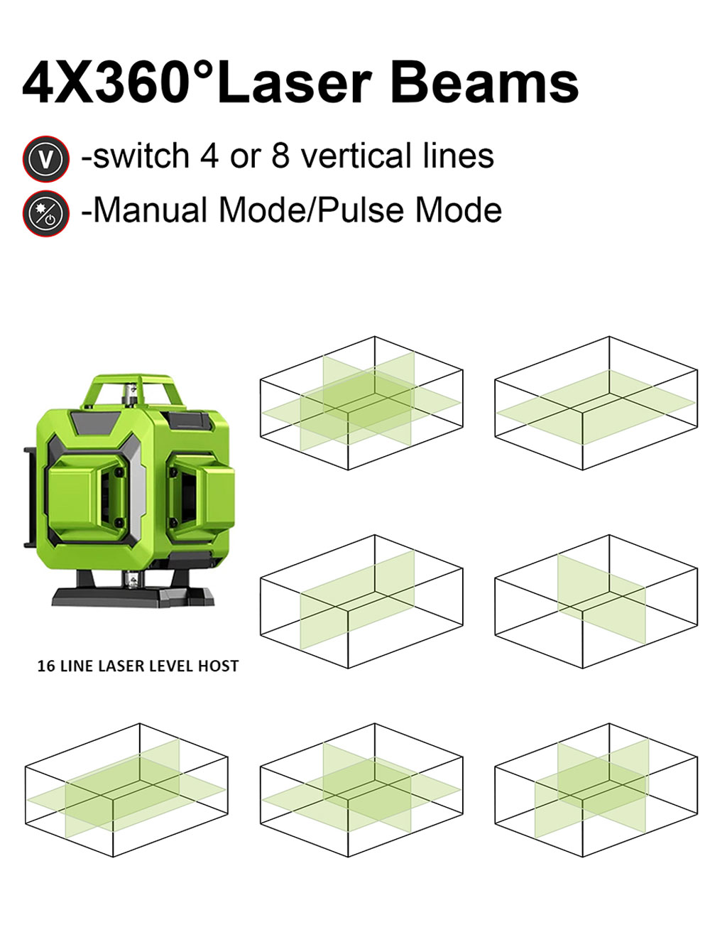 LFINE 4D 16 Linien 360 selbstn – Laser Level 16 Lines 4D Green Bewertung und Preis
