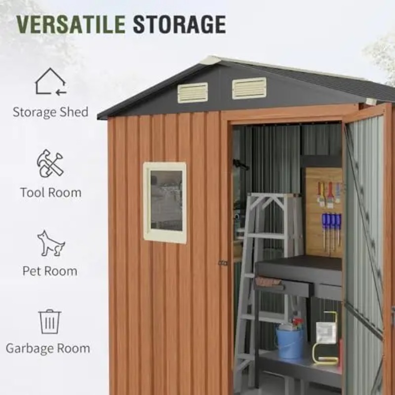Outdoor-Lagerschuppen 6x4 Fuß, – Garden Tools Bewertung und Preis